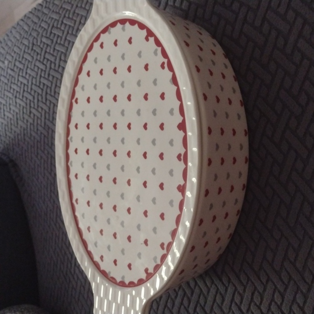 Grace’s Pantry Heart Print Casserole Dish